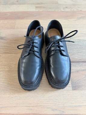 H&M Black Chunky Sole Derby Shoes
